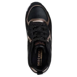 Sneakers & Athletic*Skechers Girl's Street, Uno Gen1 - Color Surge Sneaker – Little Kid & Big Kid Black/Rose Gold