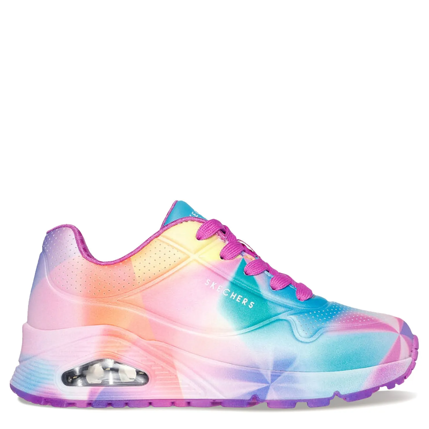 Sneakers & Athletic*Skechers Girl's Street, Uno Gen1 - Prism Burst Sneaker - Little Kid Purple Multi
