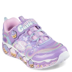 Sneakers & Athletic*Skechers Girl's , Sweet Kickz: Cupcake Cutie Sneaker - Little Kid Lavender Multi