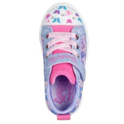 Toddler (3.5-10)*Skechers Girl's , Twinkle Toes: Twinkle Sparks - Ombre Flutter Sneaker - Toddler Lavender Multi