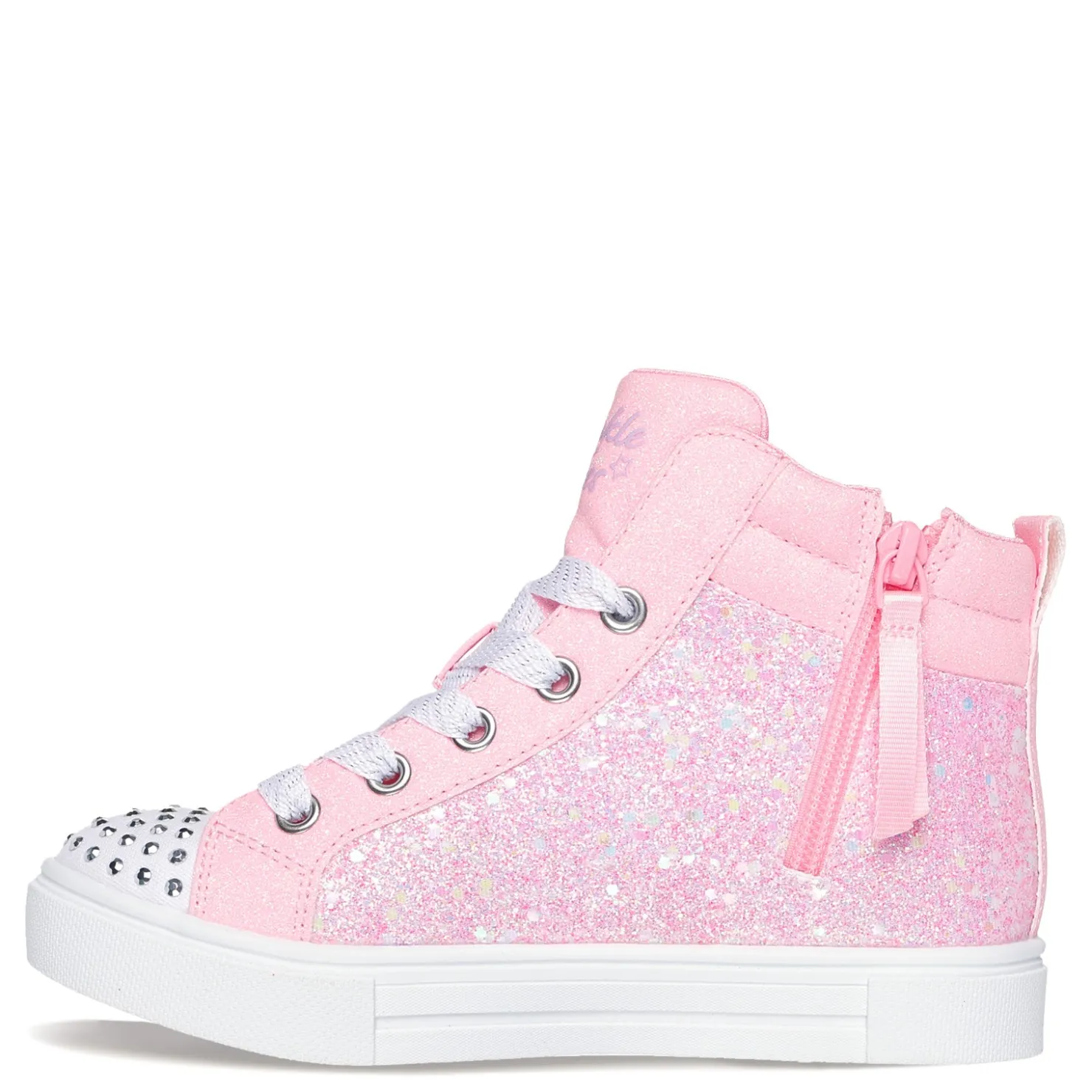 Sneakers & Athletic*Skechers Girl's , Twinkle Toes: Twinkle Sparks - Charm Bestie High Top Sneaker - Little Kid Pink