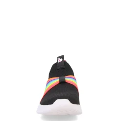 Slip On Shoes*Skechers Girl's , Ultra Flex 3.0 - Rainbow Speed Sneaker – Little Kid Black Multi