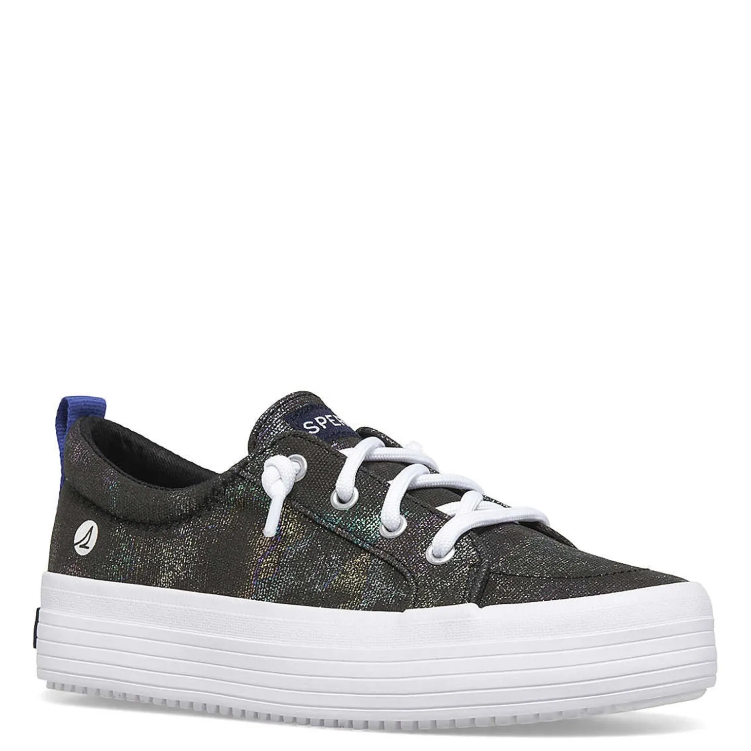 Sneakers & Athletic*Sperry Girl's , Crest Vibe Platform Sneaker - Little Kid & Big Kid Black Multi