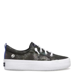 Sneakers & Athletic*Sperry Girl's , Crest Vibe Platform Sneaker - Little Kid & Big Kid Black Multi