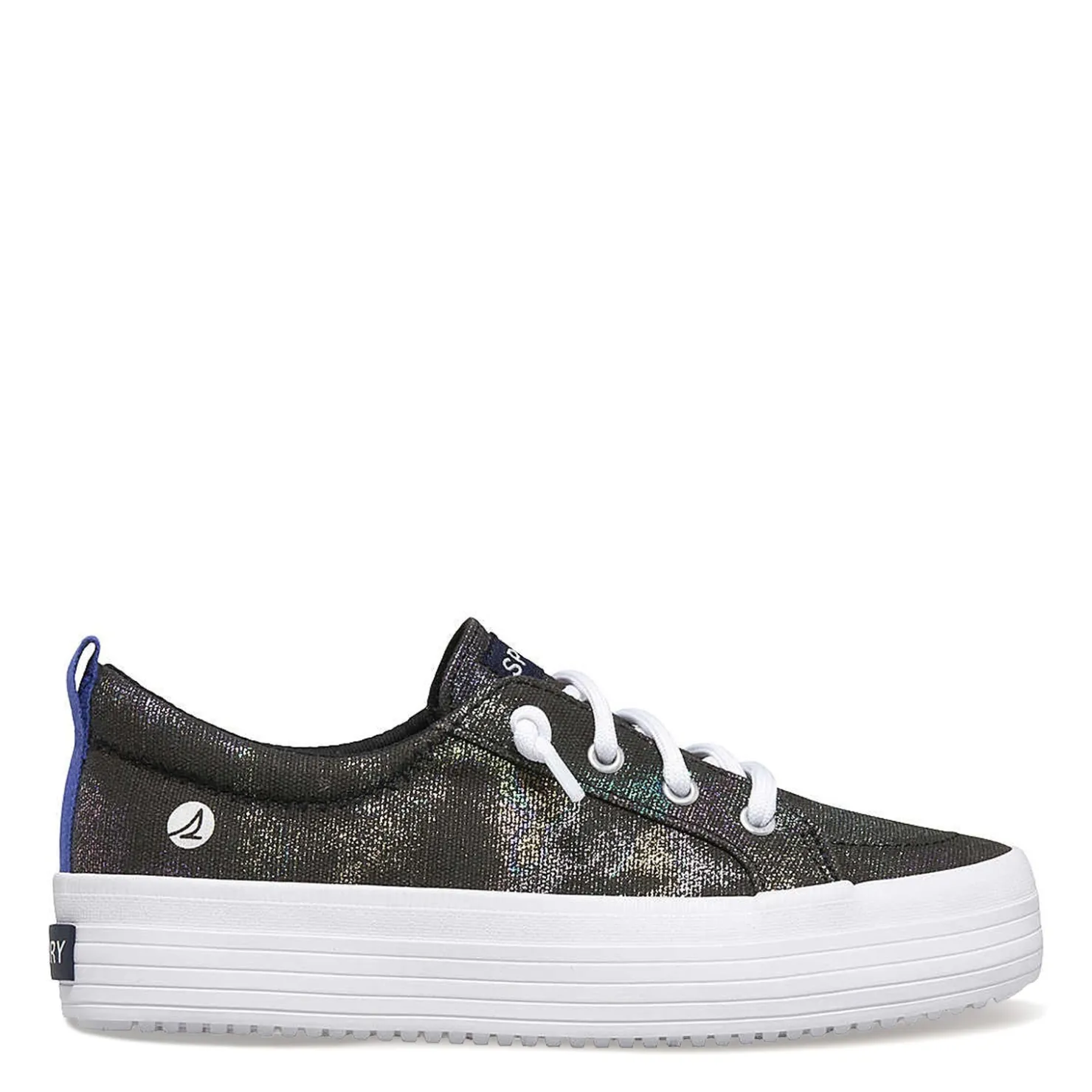 Sneakers & Athletic*Sperry Girl's , Crest Vibe Platform Sneaker - Little Kid & Big Kid Black Multi