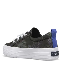 Sneakers & Athletic*Sperry Girl's , Crest Vibe Platform Sneaker - Little Kid & Big Kid Black Multi