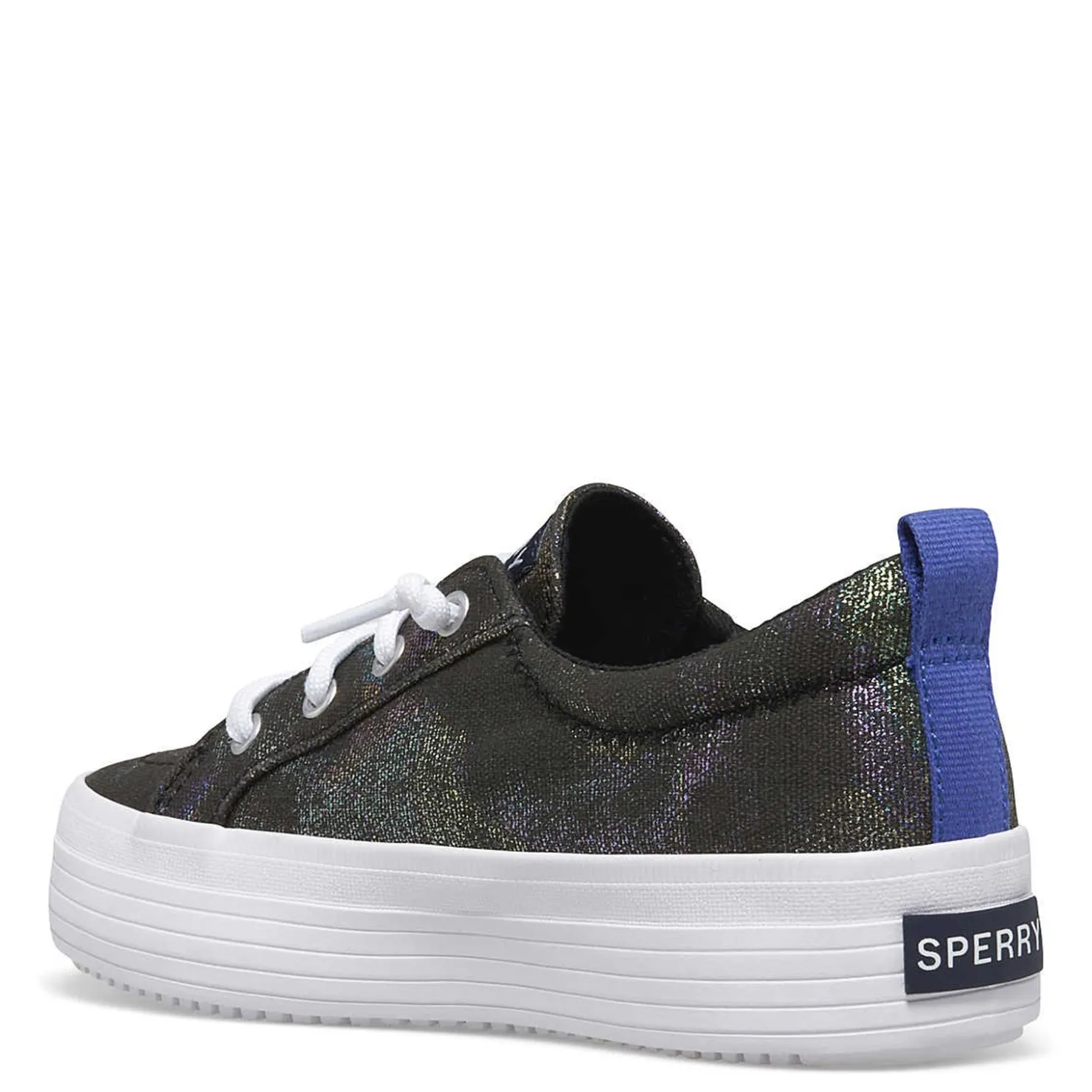 Sneakers & Athletic*Sperry Girl's , Crest Vibe Platform Sneaker - Little Kid & Big Kid Black Multi