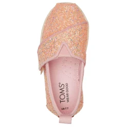 Toddler (3.5-10)*TOMS Girl's , Alpargata Classic Slip-On - Toddler Pink Glitter