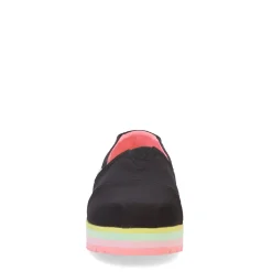 Big Kid (3.5-7)*TOMS Girl's , Alpargata Platform Slip-On - Little Kid & Big Kid Black Pastel Multi