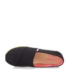 Big Kid (3.5-7)*TOMS Girl's , Alpargata Platform Slip-On - Little Kid & Big Kid Black Pastel Multi