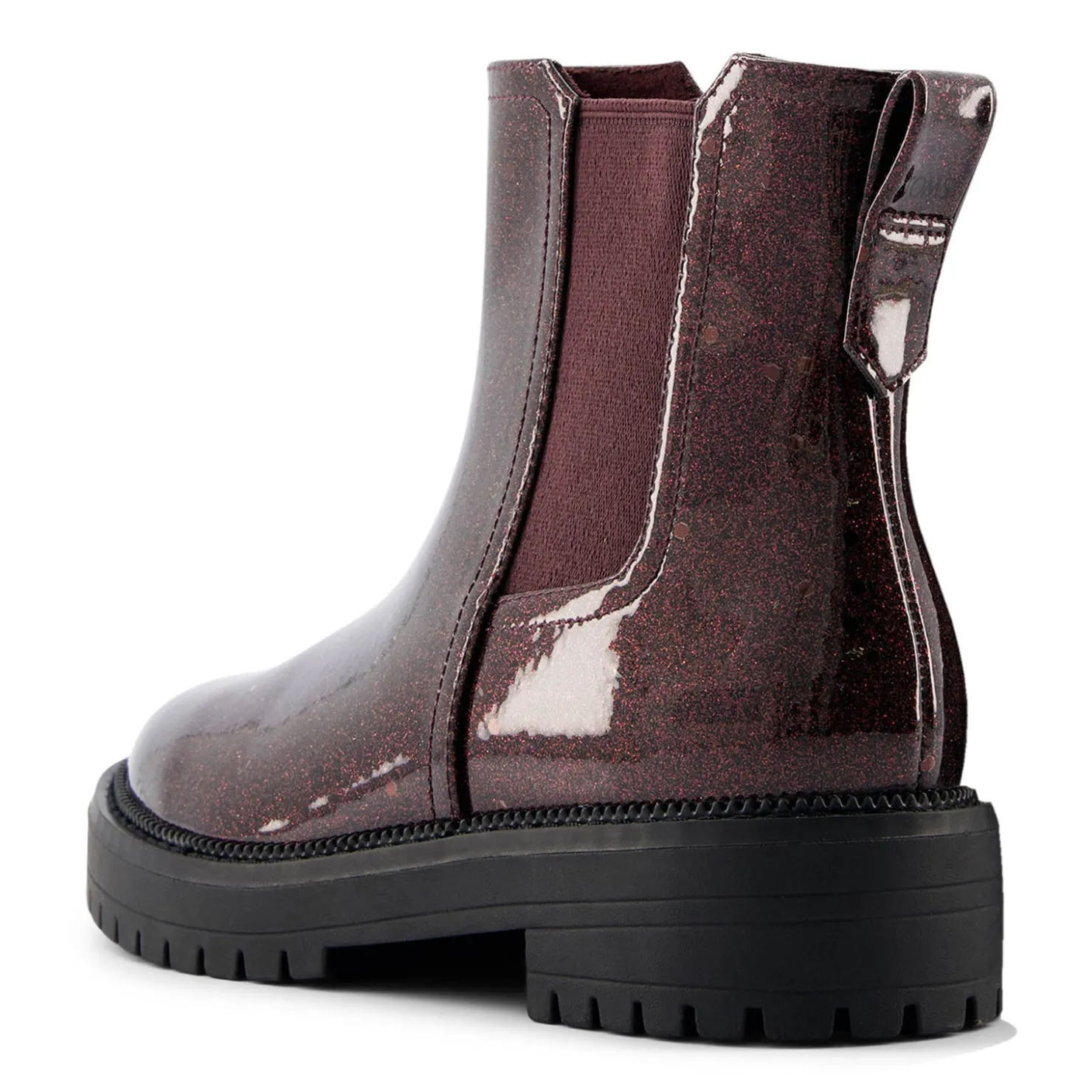 Boots*TOMS Girl's , Bennet Boot - Little Kid & Big Kid Blackberry Coated Glitter