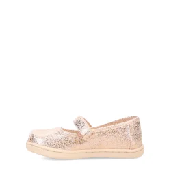Toddler (3.5-10)*TOMS Girl's , Tiny Mary Jane - Toddler Crackle Foil Gold
