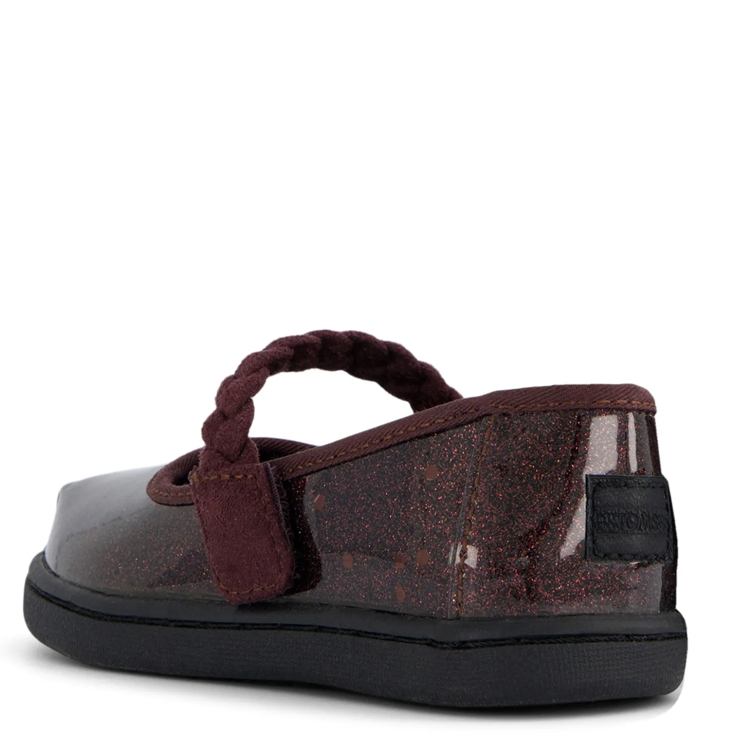 Flats*TOMS Girl's , Tiny Mary Jane - Toddler Blackberry Confetti