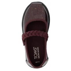 Flats*TOMS Girl's , Tiny Mary Jane - Toddler Blackberry Confetti