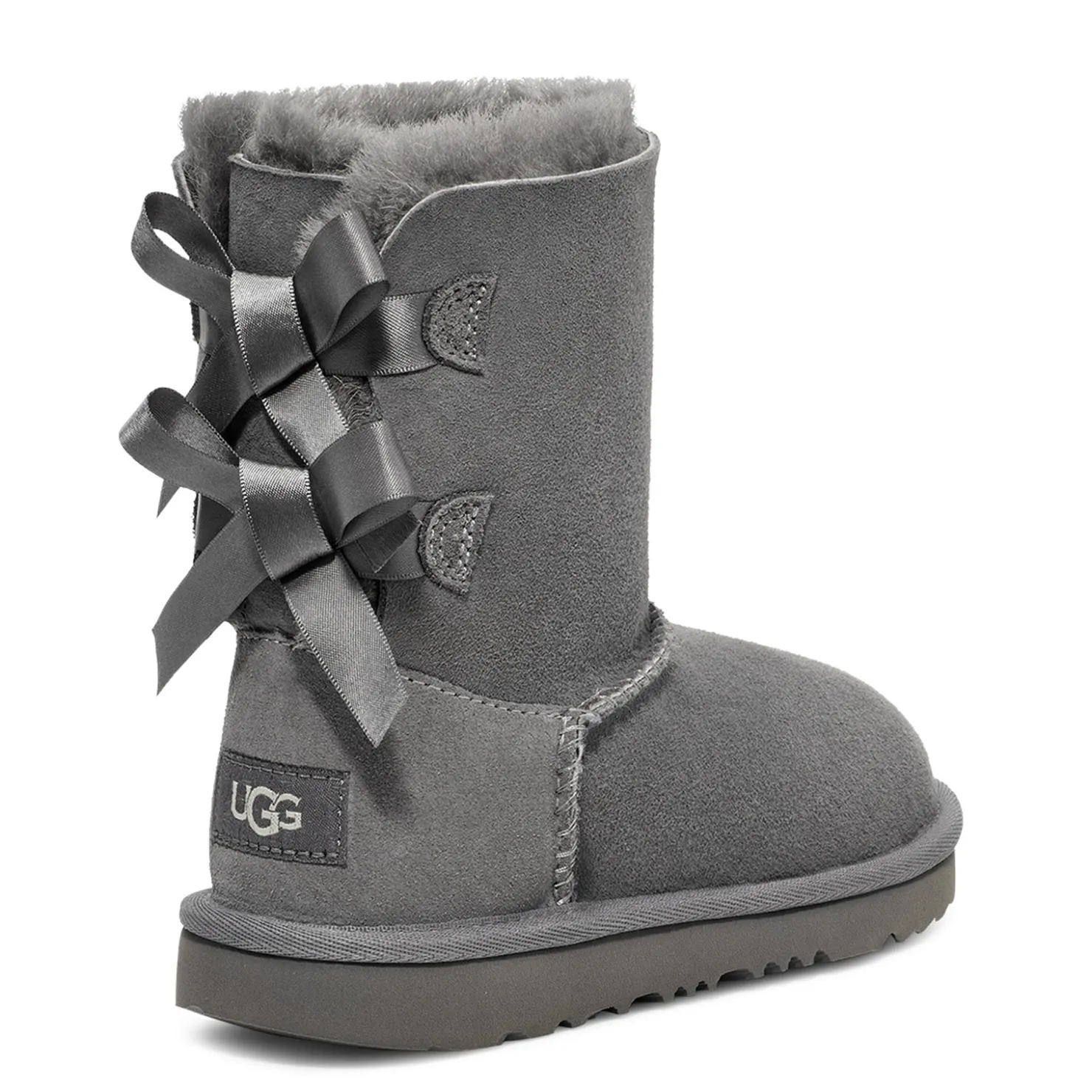 Big Kid (3.5-7)*UGG Girl's , Bailey Bow II Boot - Little Kid & Big Kid Grey
