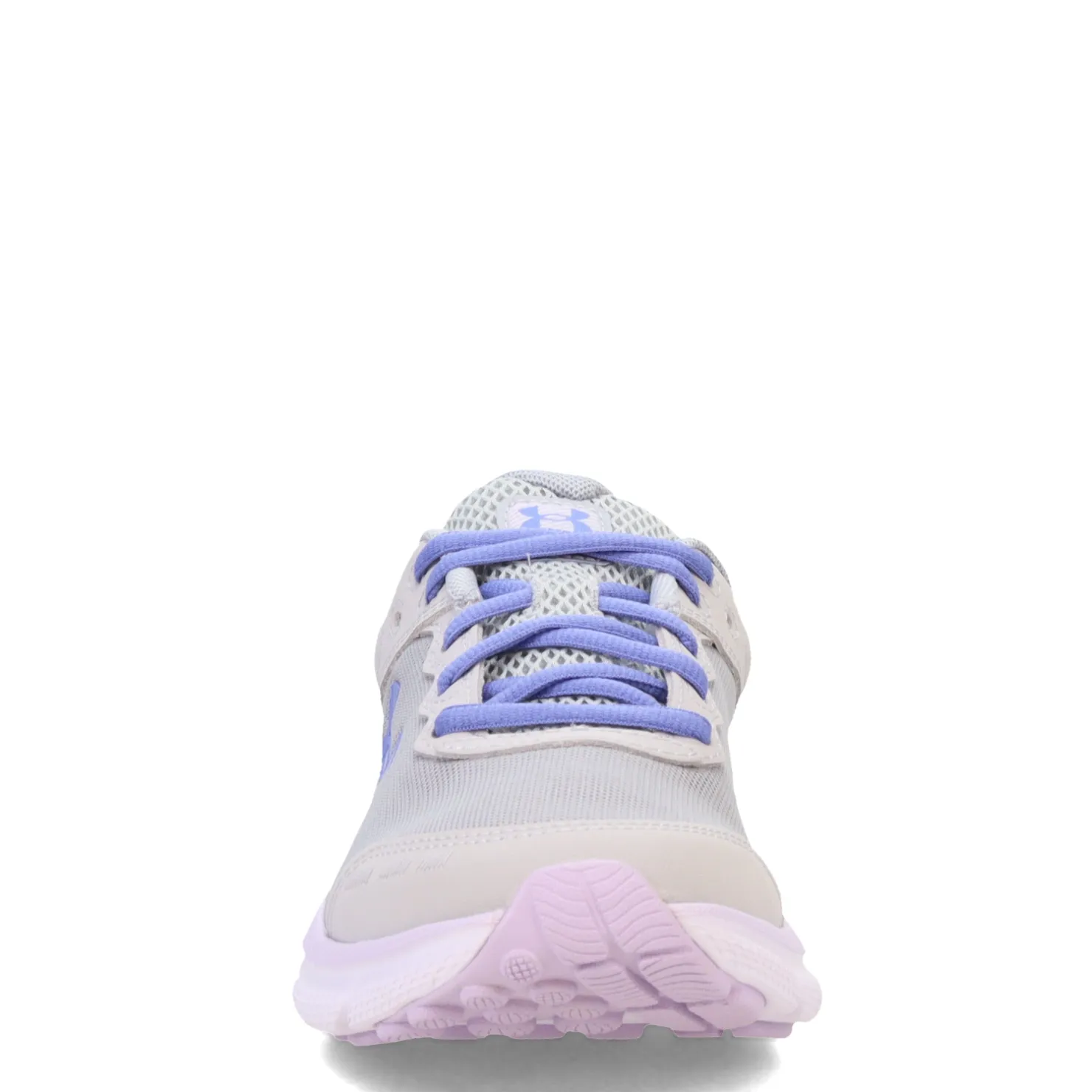 Sneakers & Athletic*Under Armour Girl's , Assert 10 Running Shoe - Big Kid Mod Gray/Nebula Purple/Baja Blue