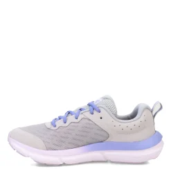 Sneakers & Athletic*Under Armour Girl's , Assert 10 Running Shoe - Big Kid Mod Gray/Nebula Purple/Baja Blue