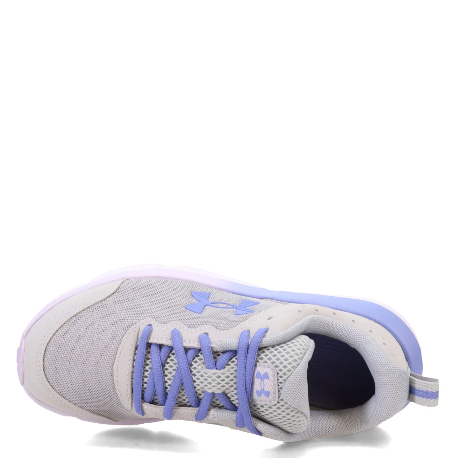 Sneakers & Athletic*Under Armour Girl's , Assert 10 Running Shoe - Big Kid Mod Gray/Nebula Purple/Baja Blue