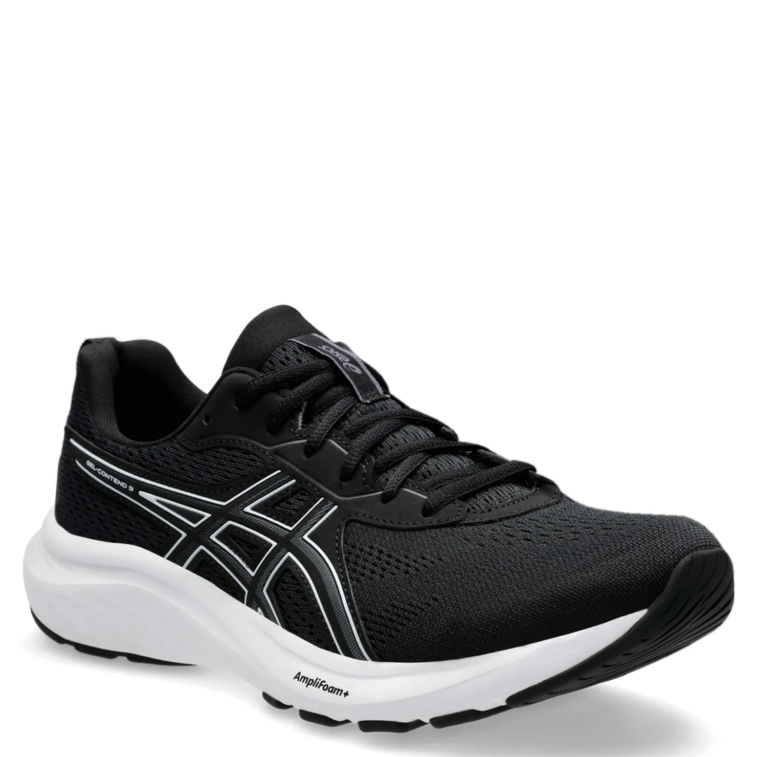 Running*ASICS Men's , GEL-Contend 9 Running Shoe - Wide Width Black/White