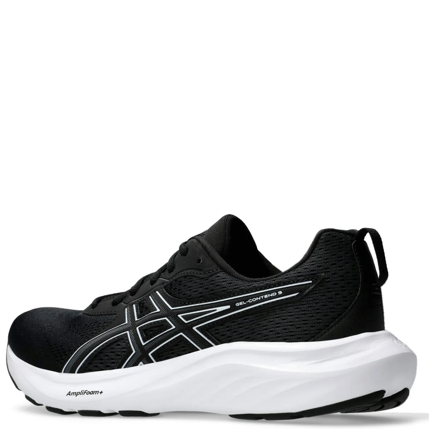 Running*ASICS Men's , GEL-Contend 9 Running Shoe - Wide Width Black/White