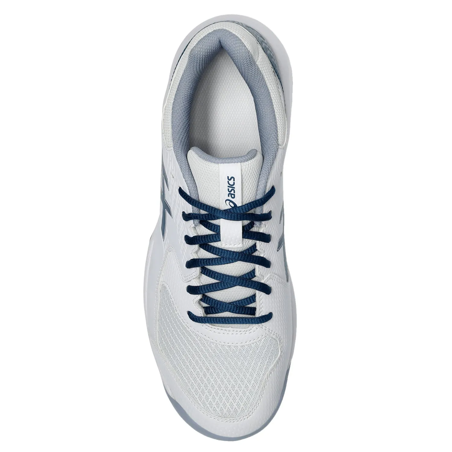 Court*ASICS Men's , GEL-Dedicate 8 Tennis Shoe - Wide Width White/Mako Blue