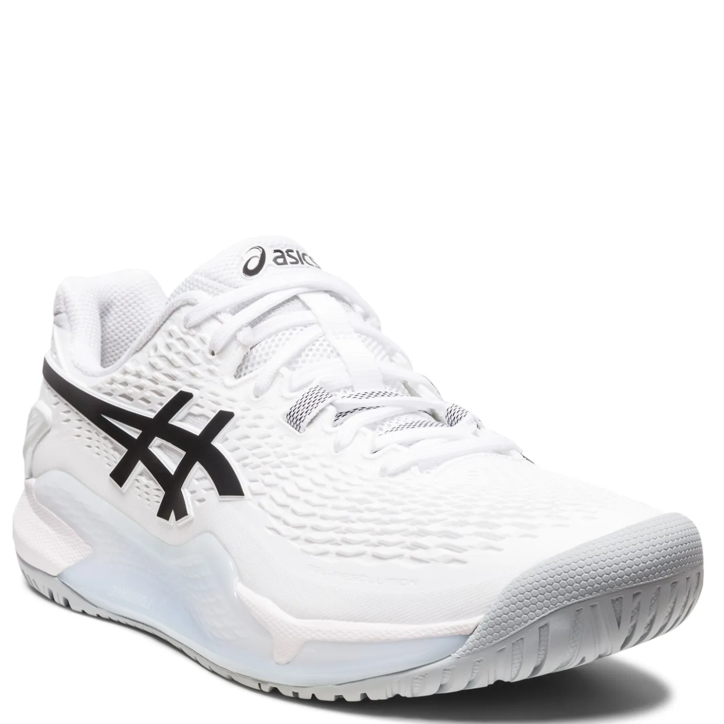 Court*ASICS Men's , GEL-Resolution 9 Tennis Shoe White/Black