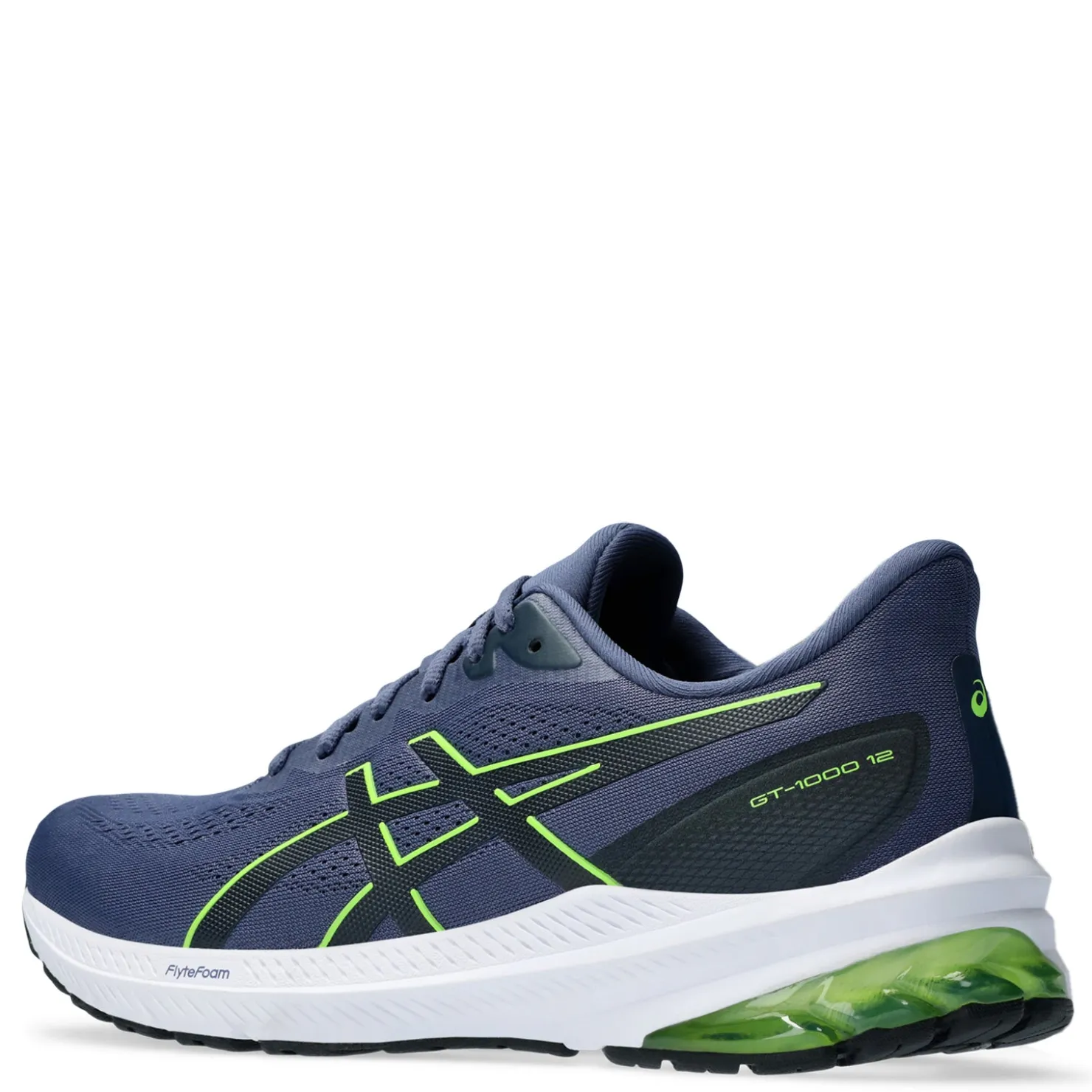 Sneakers & Athletics*ASICS Men's , GT-1000 12 Running Shoe Thunder Blue/Electric Lime