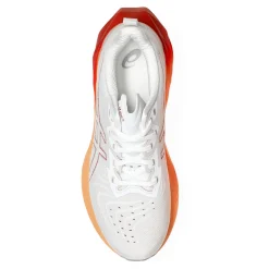 Running*ASICS Men's , Novablast 4 Running Shoe White/Moonrock
