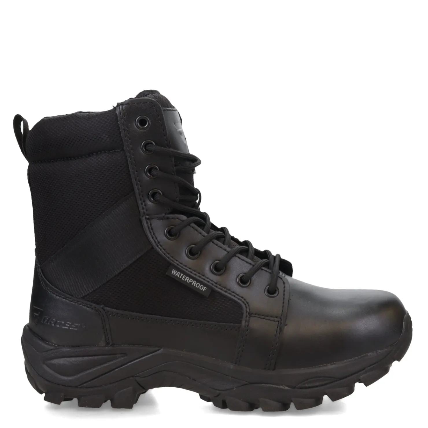 Work & Safety*Bates Men's , Fuse Side Zip WP Work Boot Black