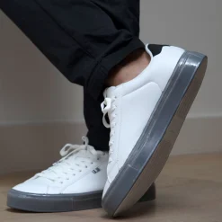 Fashion & Street*Ben Sherman Men's , Crowley Sneaker White/Alloy/Black