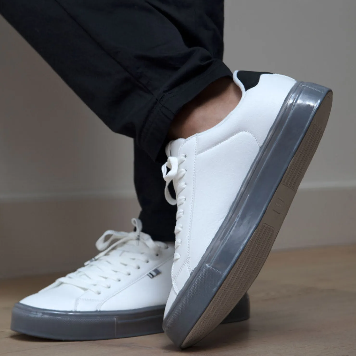 Fashion & Street*Ben Sherman Men's , Crowley Sneaker White/Alloy/Black