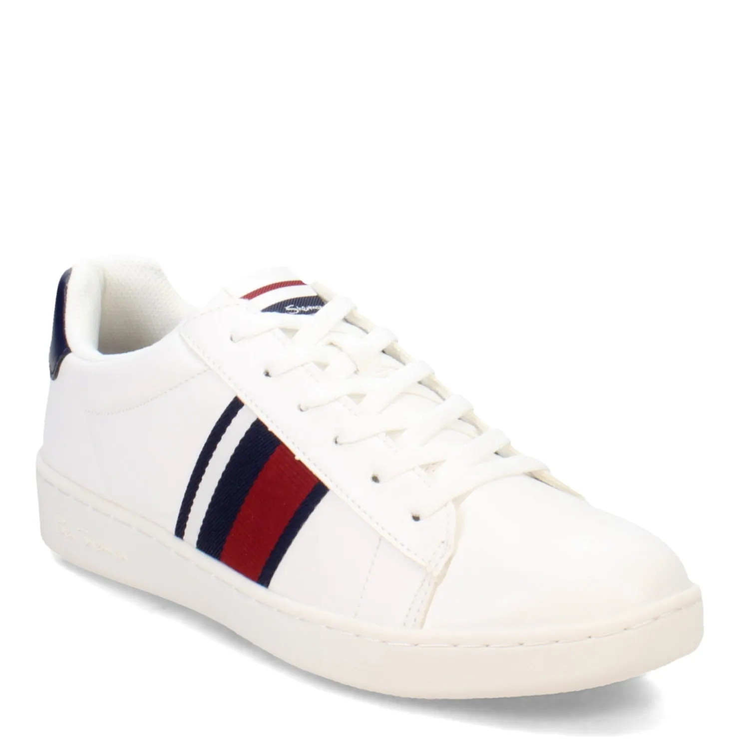 Fashion & Street*Ben Sherman Men's , Hampton Stripe Sneaker Red/Navy/White
