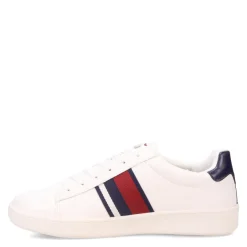 Fashion & Street*Ben Sherman Men's , Hampton Stripe Sneaker Red/Navy/White