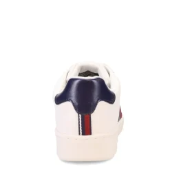 Fashion & Street*Ben Sherman Men's , Hampton Stripe Sneaker Red/Navy/White