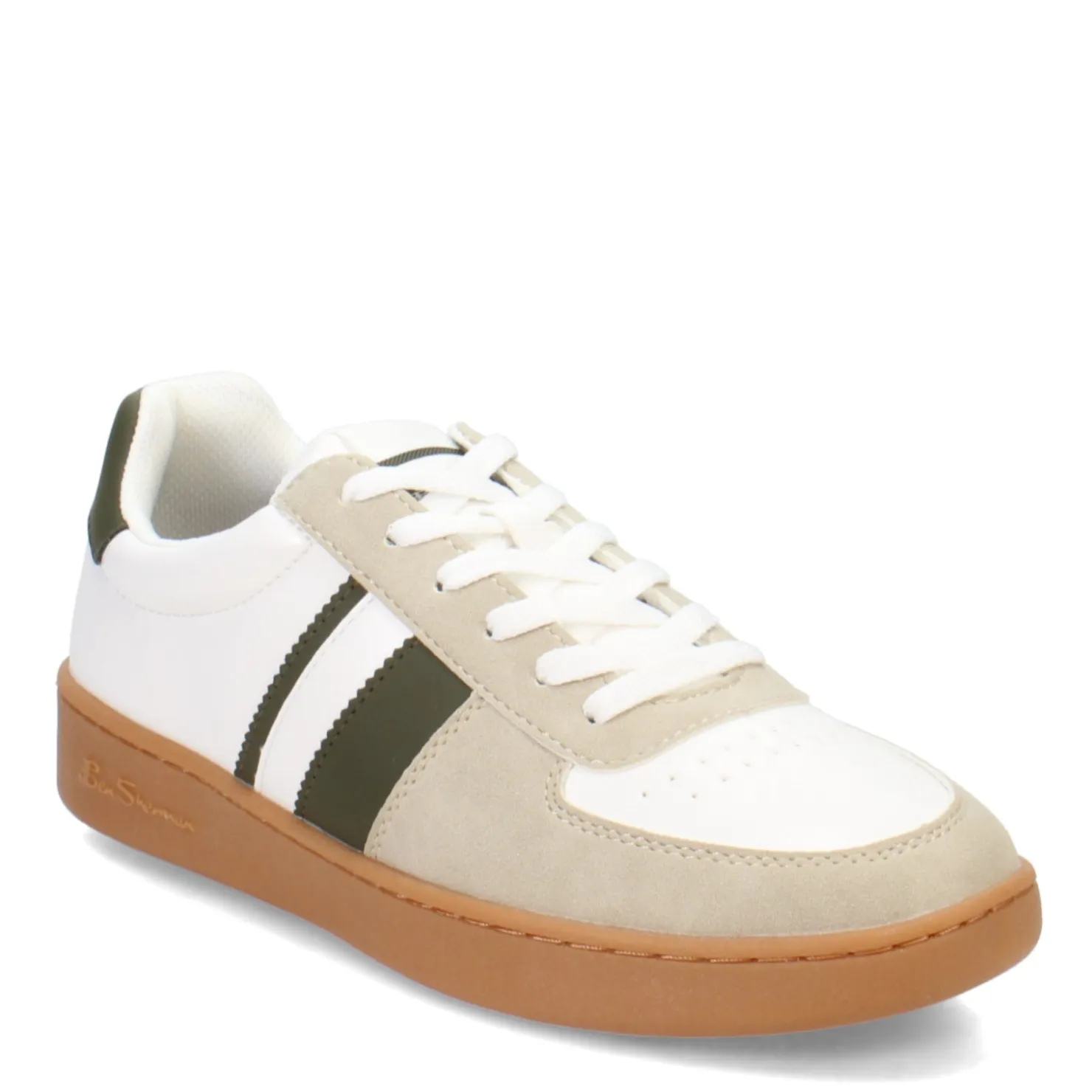 Fashion & Street*Ben Sherman Men's , Hyde Sneaker White/Olive/Gum