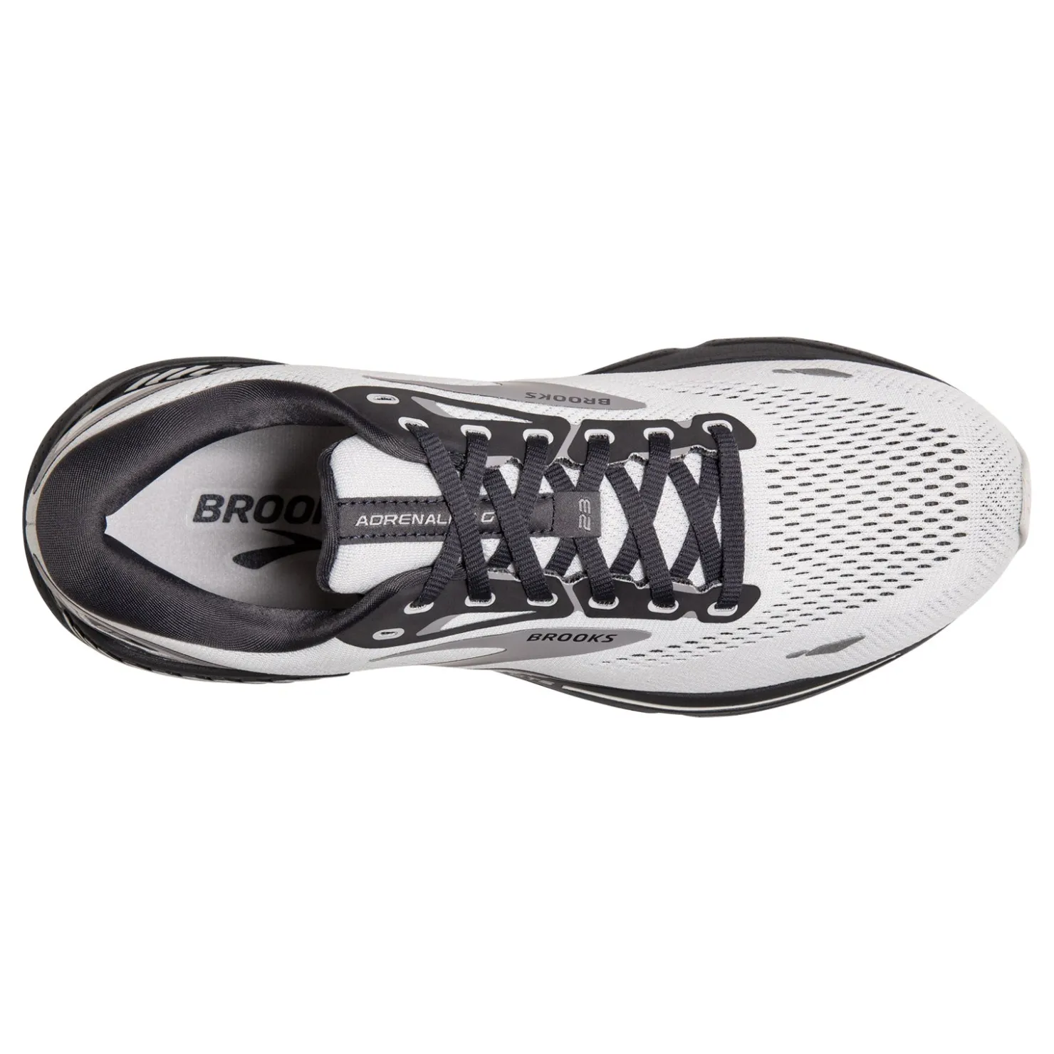 Running*Brooks Men's , Adrenaline GTS 23 Running Shoe Oyster/Ebony/Alloy