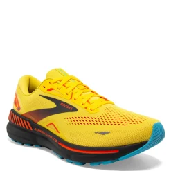 Running*Brooks Men's , Adrenaline GTS 23 Running Shoe Yellow/Foraged Iron/Orange