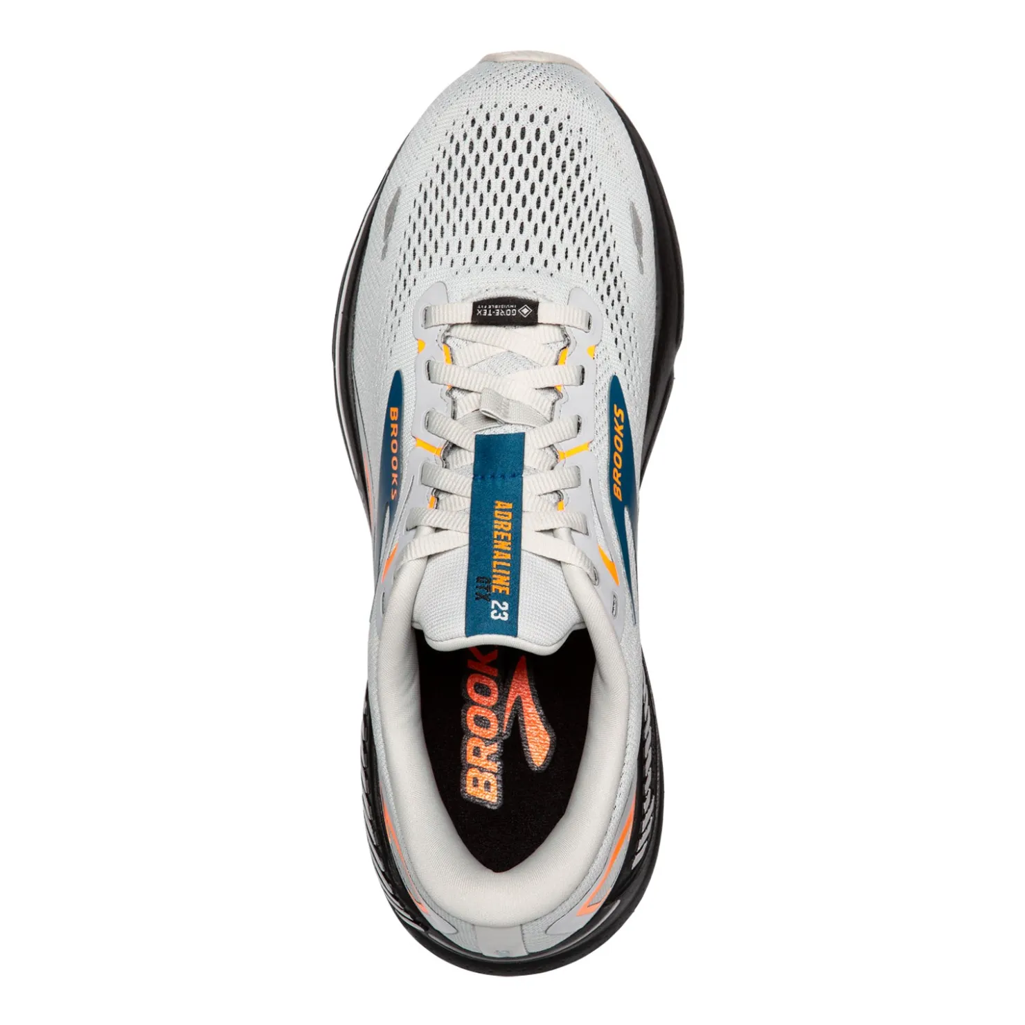 Sneakers & Athletics*Brooks Men's , Adrenaline GTS 23 GTX Running Shoe Oyster Mushroom/Orange/Blue