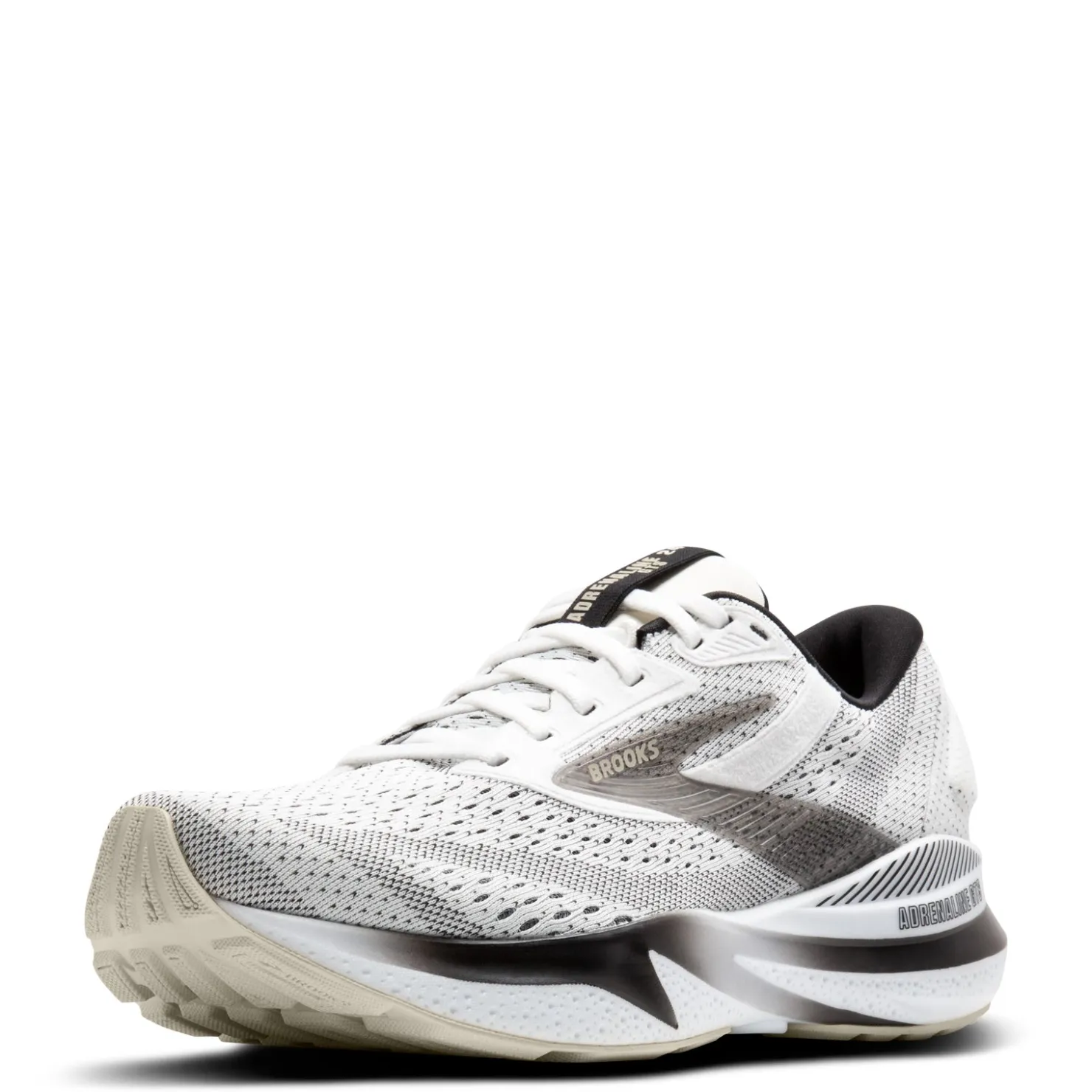 Running*Brooks Men's , Adrenaline GTS 24 Running Shoe White/Black/Pelican