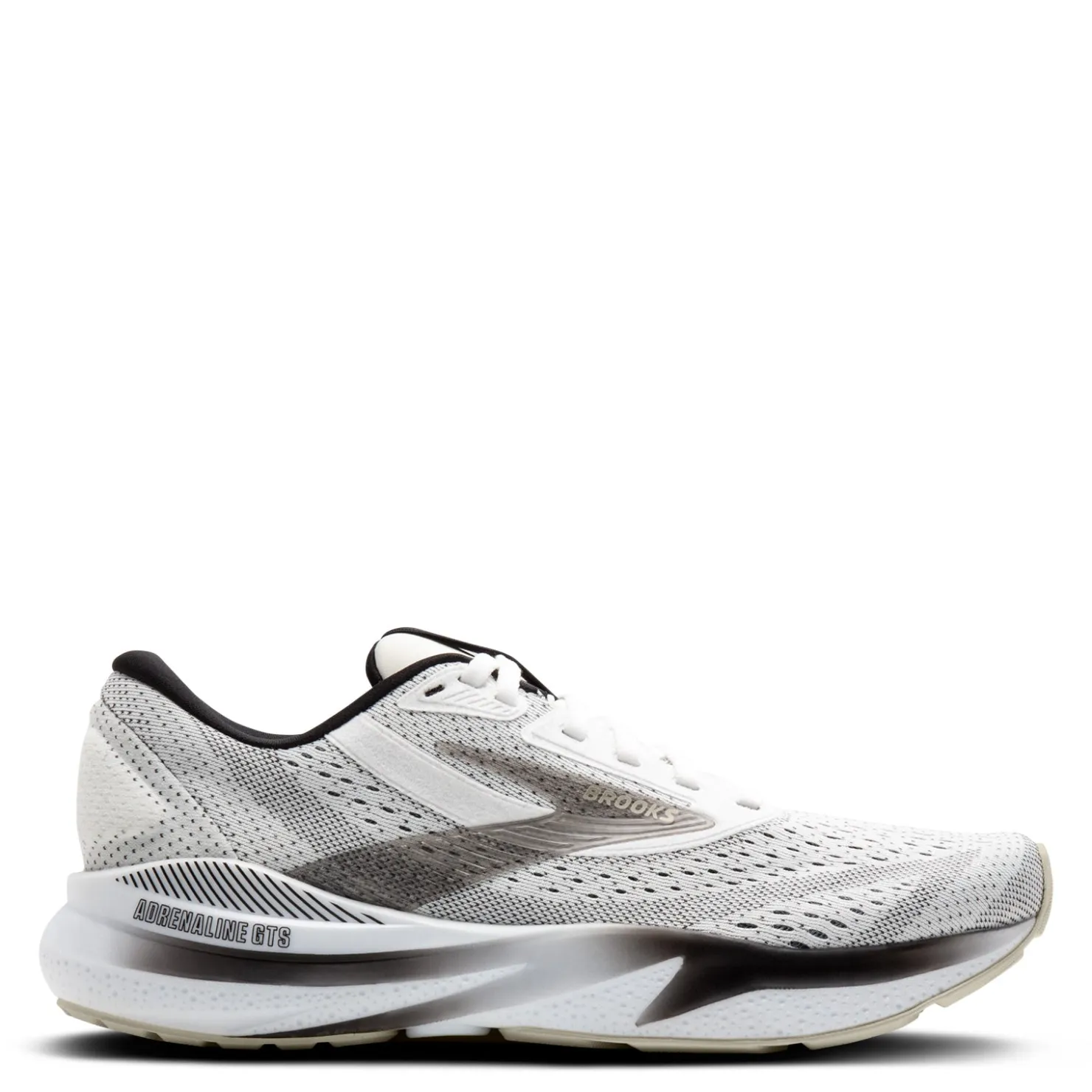 Running*Brooks Men's , Adrenaline GTS 24 Running Shoe - Wide Width White/Black/Pelican
