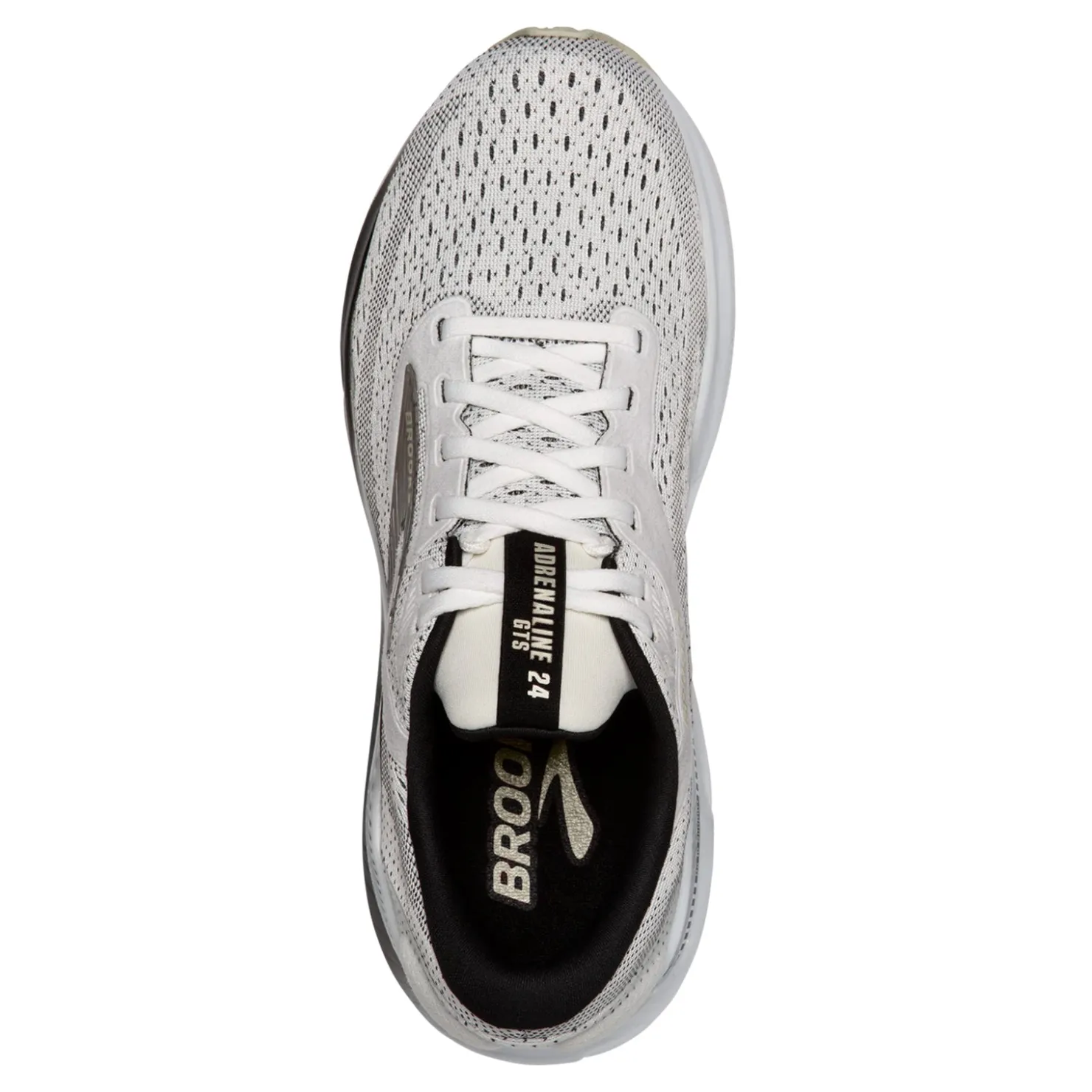 Running*Brooks Men's , Adrenaline GTS 24 Running Shoe - Wide Width White/Black/Pelican
