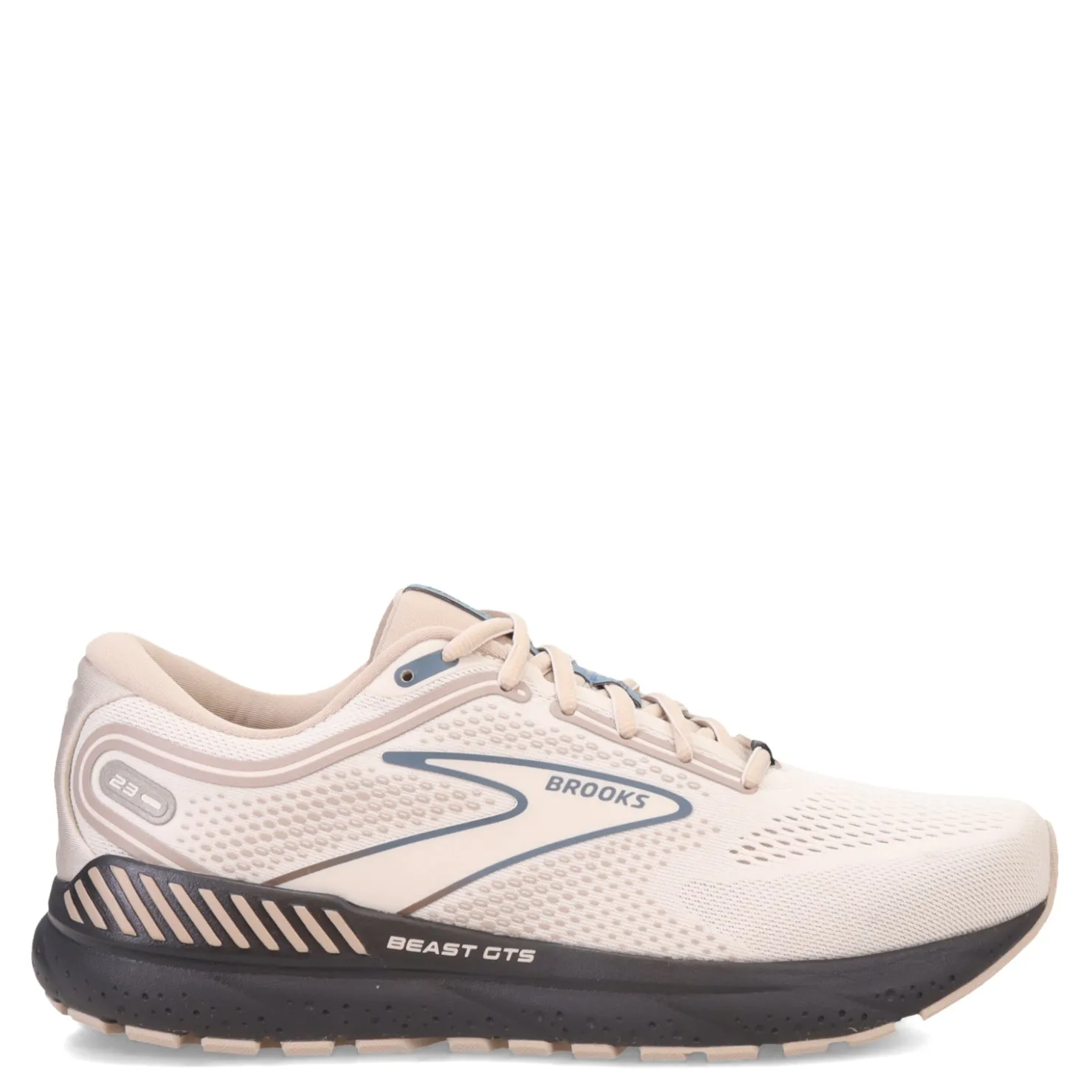 Sneakers & Athletics*Brooks Men's , Beast GTS 23 Running Shoe - Wide Width Chateau Grey/White Sand/Blue
