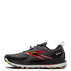 Trail & Hiking*Brooks Men's , Cascadia 18 GTX Trail Running Shoe Blackened Pearl/Black/Tomato