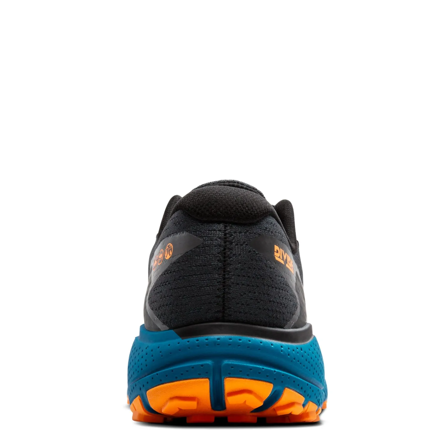 Trail & Hiking*Brooks Men's , Divide 5 Trail Running Shoe Ebony/Mosaic Blue/Orange