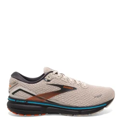 Running*Brooks Men's , Ghost 15 Running Shoe White Sand/Orange/Blue