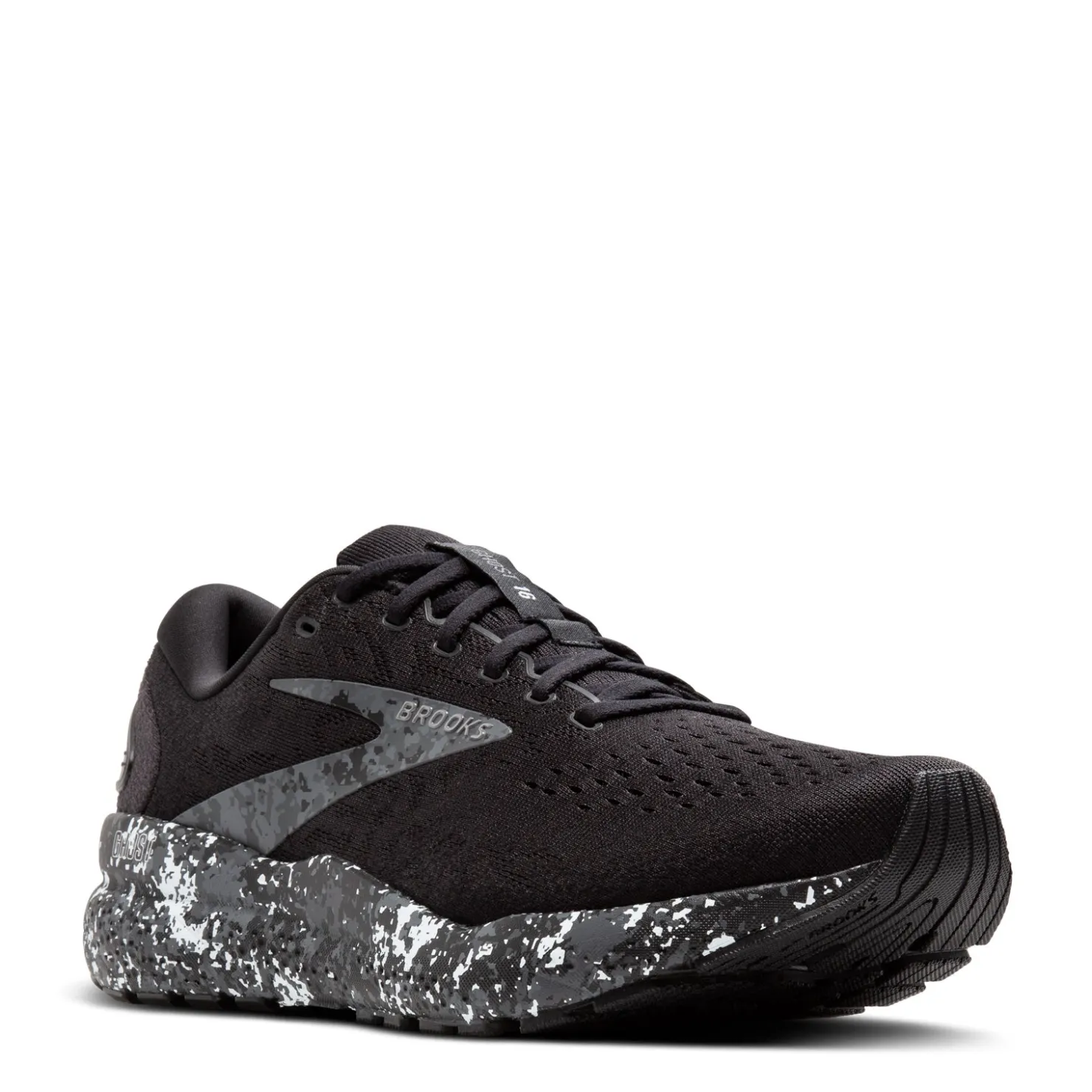 Sneakers & Athletics*Brooks Men's , Ghost 16 Running Shoe Black/Iron/Lava