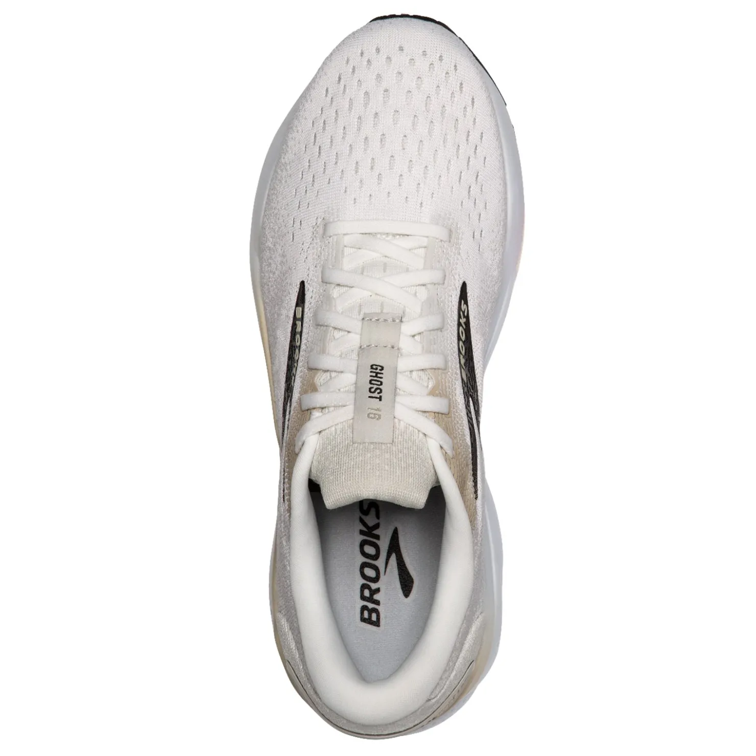 Sneakers & Athletics*Brooks Men's , Ghost 16 Running Shoe White/Pelican/Oyster