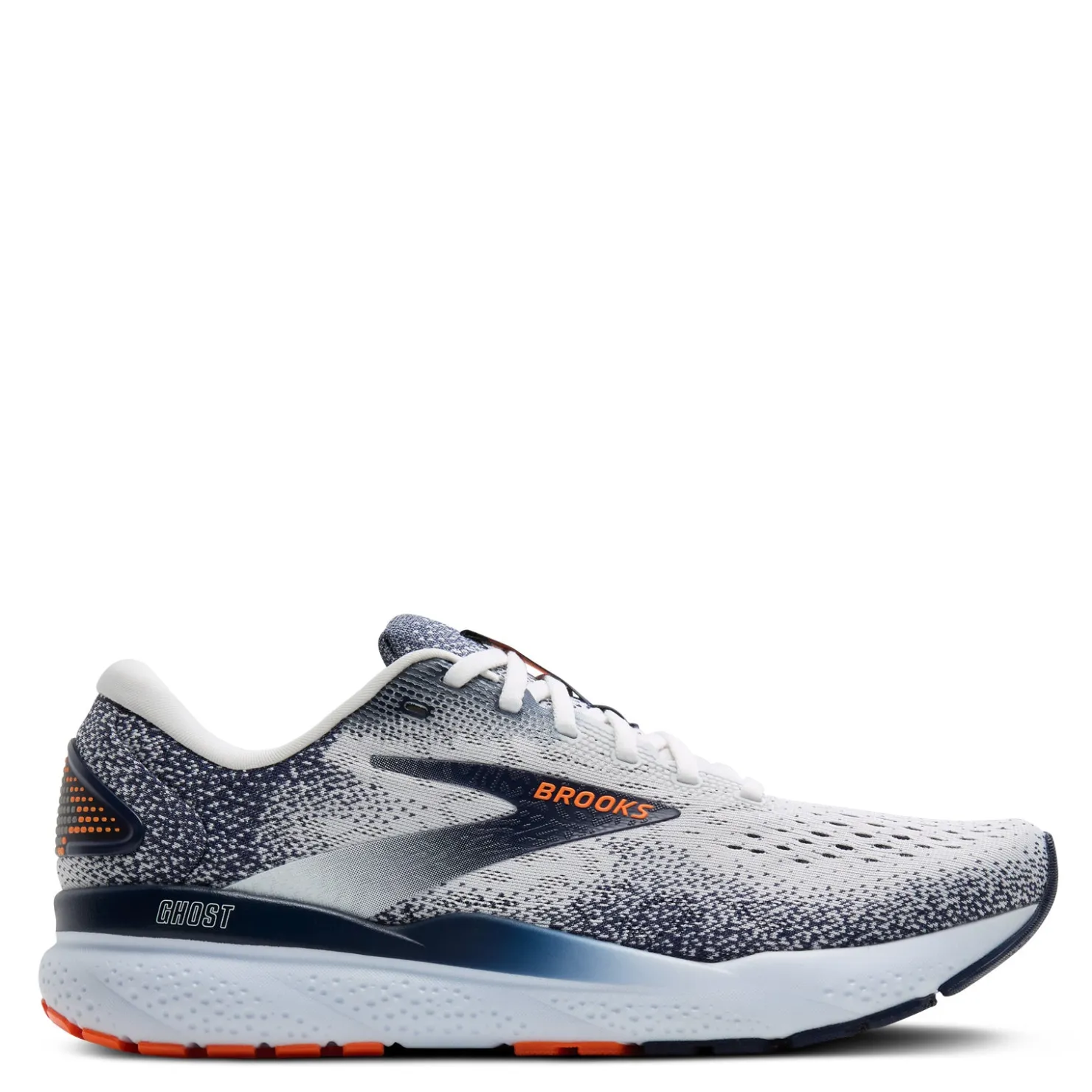 Sneakers & Athletics*Brooks Men's , Ghost 16 Running Shoe White/Peacoat/Orange