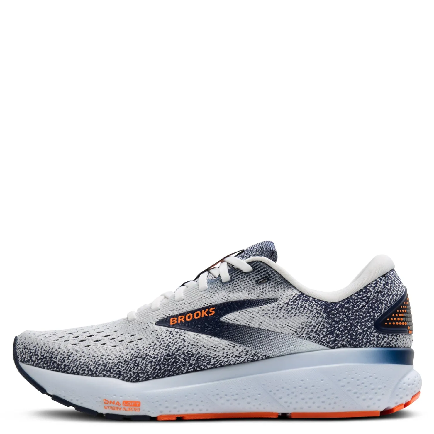 Sneakers & Athletics*Brooks Men's , Ghost 16 Running Shoe White/Peacoat/Orange