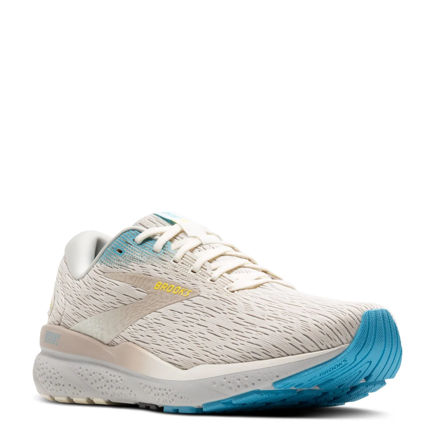 Running*Brooks Men's , Ghost 16 Running Shoe Coconut/Blue/Yellow